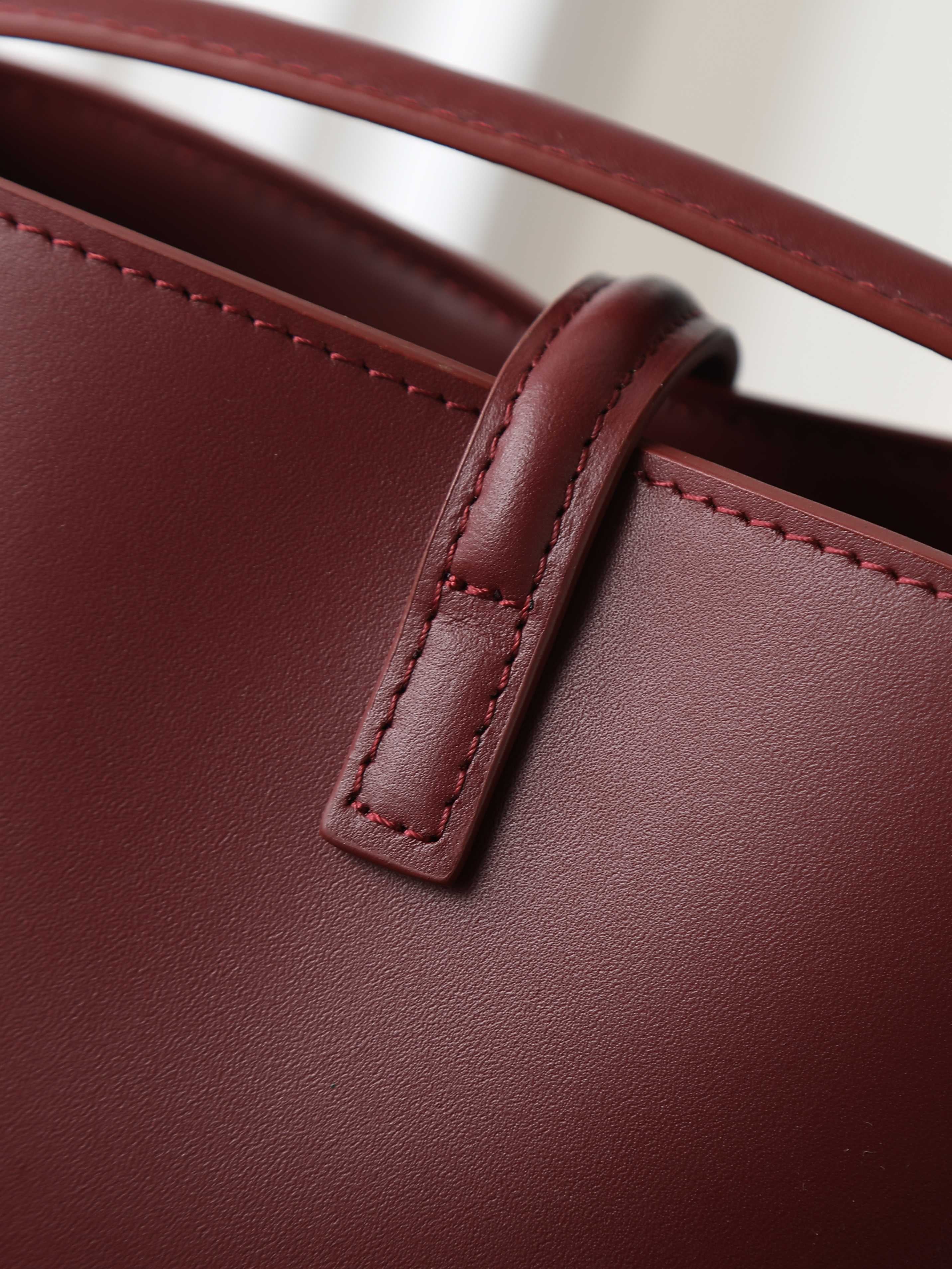 Bucket Bag | LE 37 | Smooth Calfskin | Dark Red (Premium Quality )