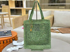 Handwoven Raffia &  Calfskin Tote (Premium Quality)