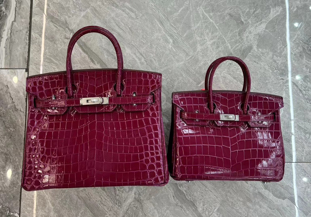 Her*mes Crocodile Pattern Birkin Bag