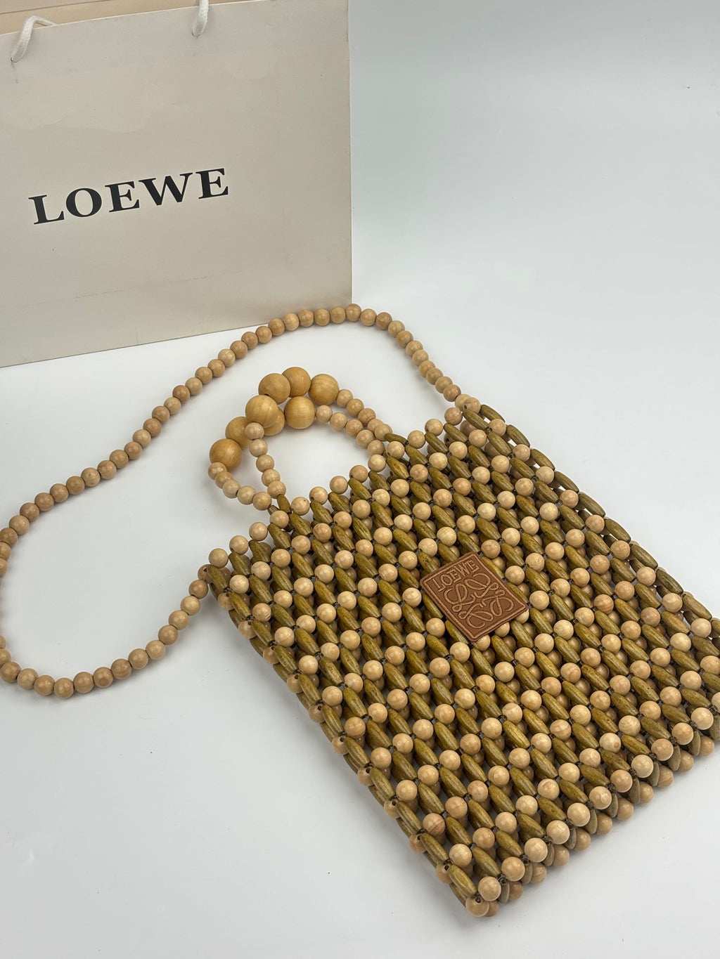 Anagram Wooden Bead Tote