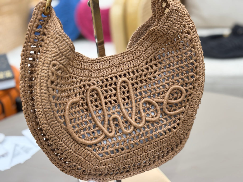 Summer Banana Woven Shoulder Bag  (Premium Quality)