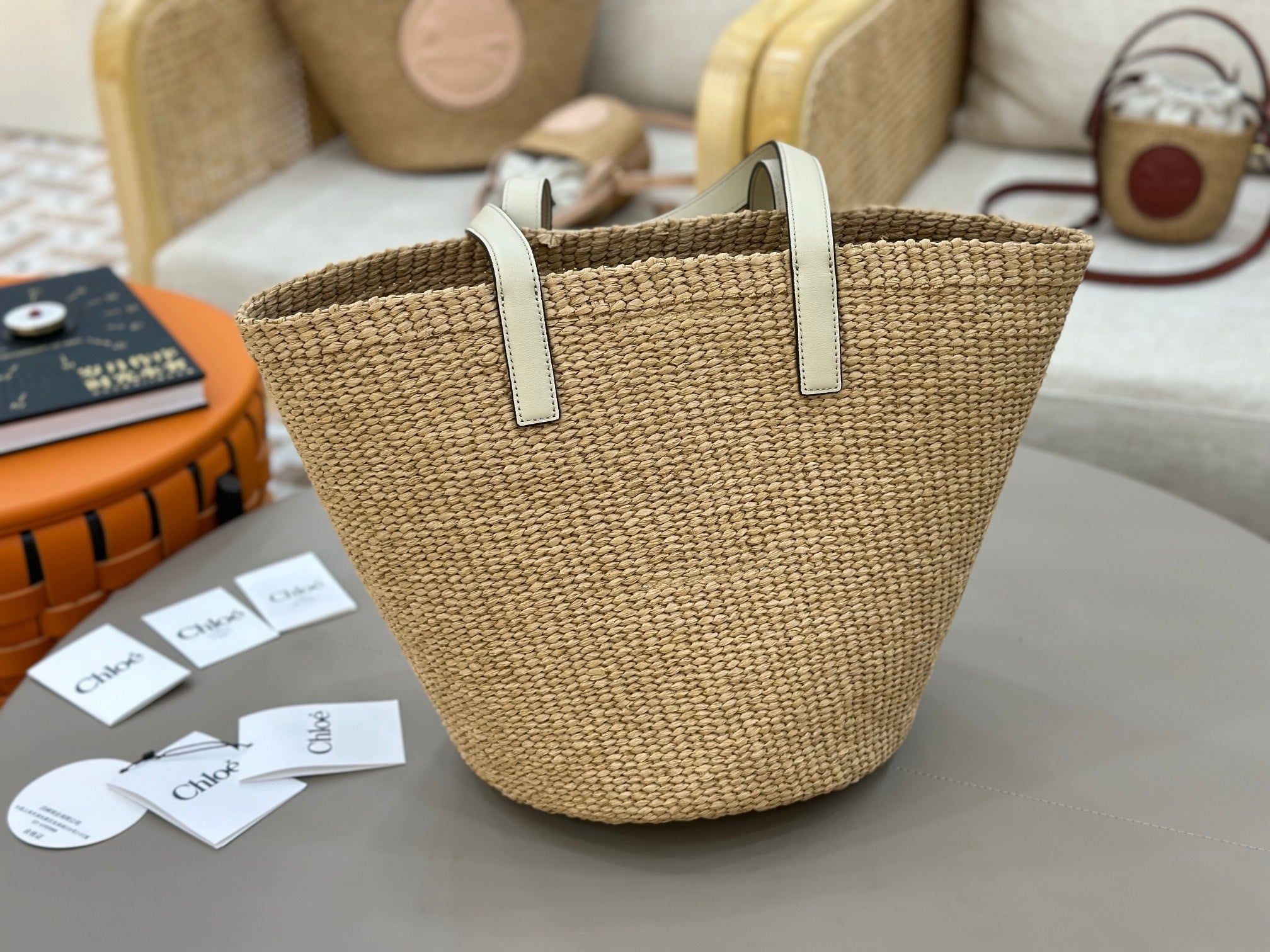 Woven Straw Bucket Bag  (Premium Quality)