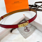 Slim Leather Waist Belt – Adjustable Fit