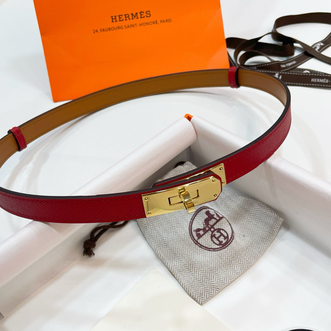 Slim Leather Waist Belt – Adjustable Fit