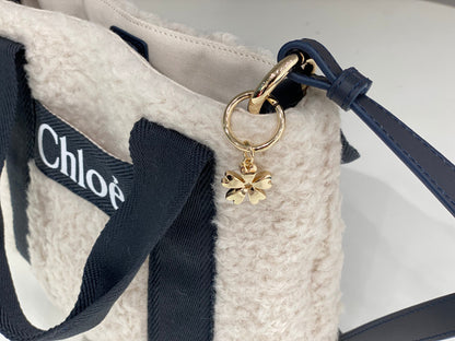 Ch*l*o*e : Furry wooden tote bag