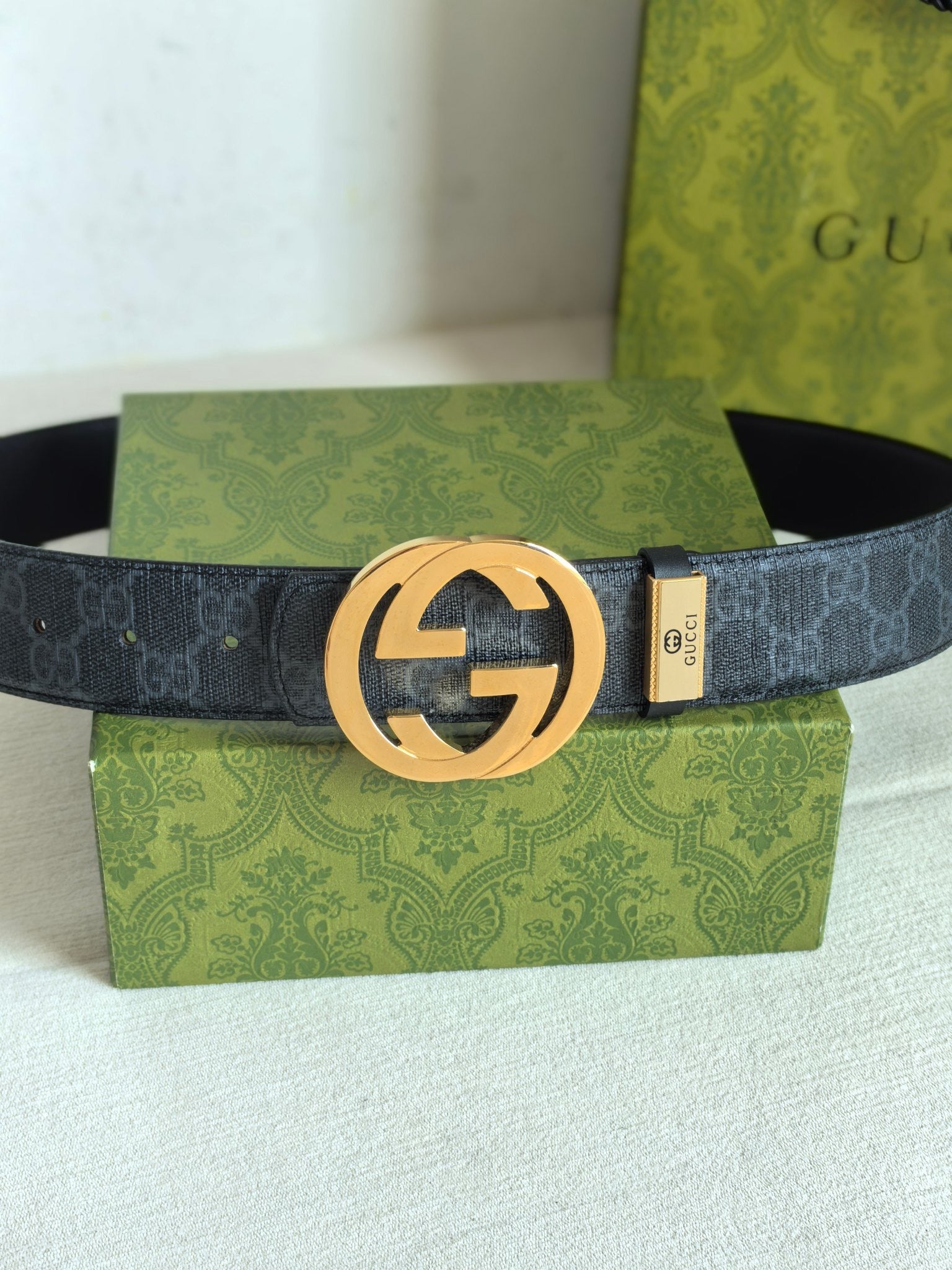 Men’s Interlocking Double Buckle Reversible Belt — 3.8 cm