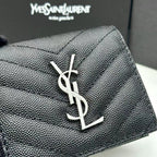 Y Compact Leather Bi-Fold Wallet