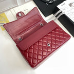 Maxi Quilted Flap Bag in Lambskin — 33cm