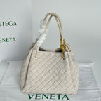 Soft Suede Parachute-Style Woven Bag