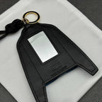 Leather Shirt-Inspired Bag Charm – Blue Edition
