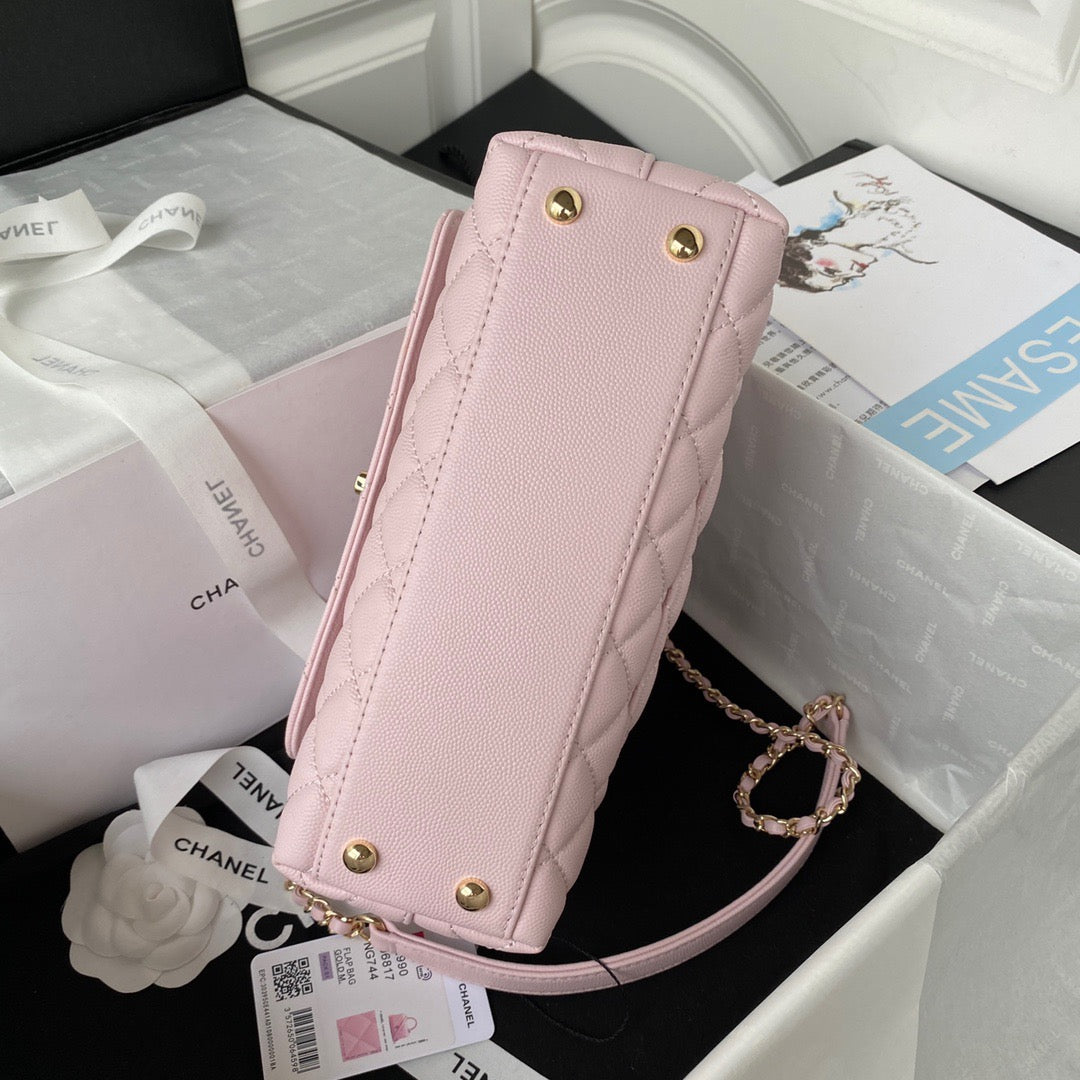 Mini Top Handle Flap Bag (𝑐𝑜𝑐𝑜 ℎ𝑎𝑛𝑑𝑙𝑒)