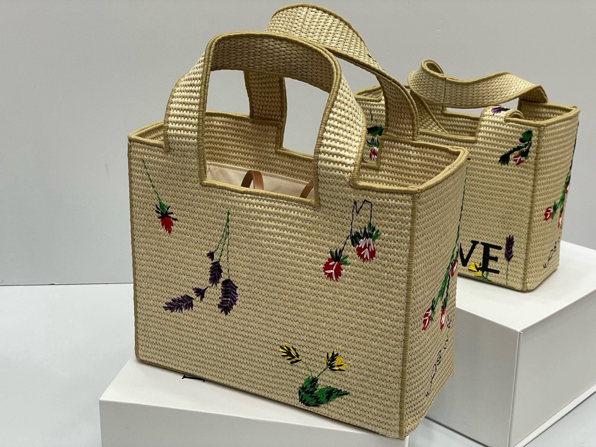 Summer Woven Tote Bag