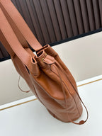 Y Soft-Grain Leather Tote Bucket Bag