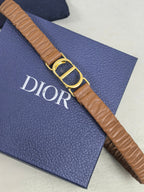 Gold Buckle Elastic Waist Belt