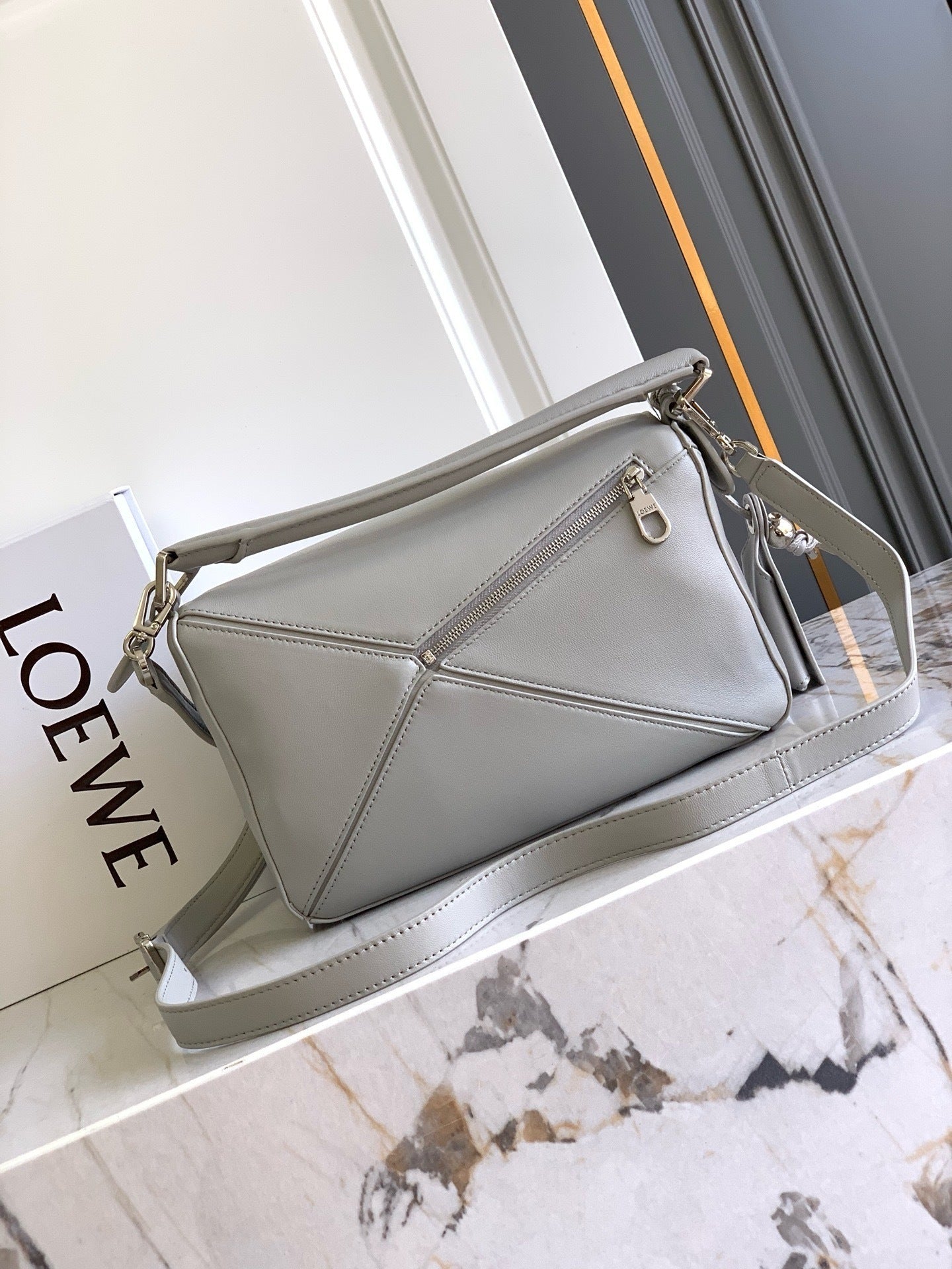 Premium Lambskin Geometric Puzzle Bag [Premium Quality]