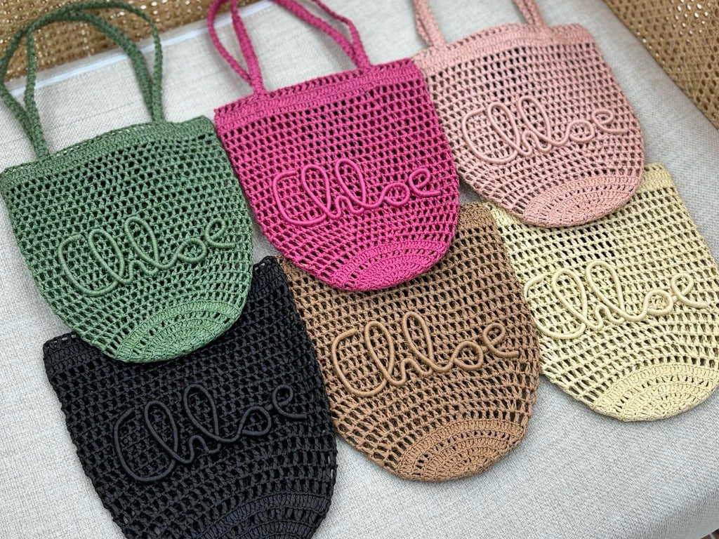 Handcrafted Raffia & Leather Tote  (Premium Quality)