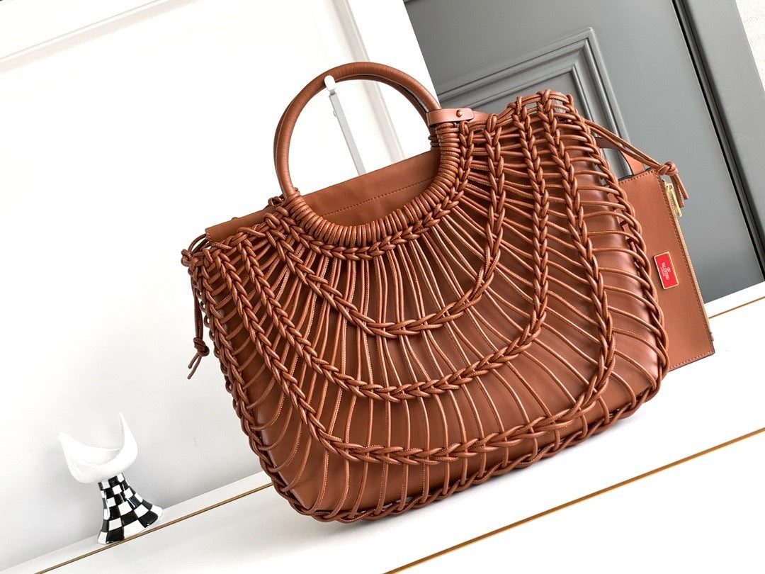Garava Allknots Woven Leather Tote | 9902 MTX