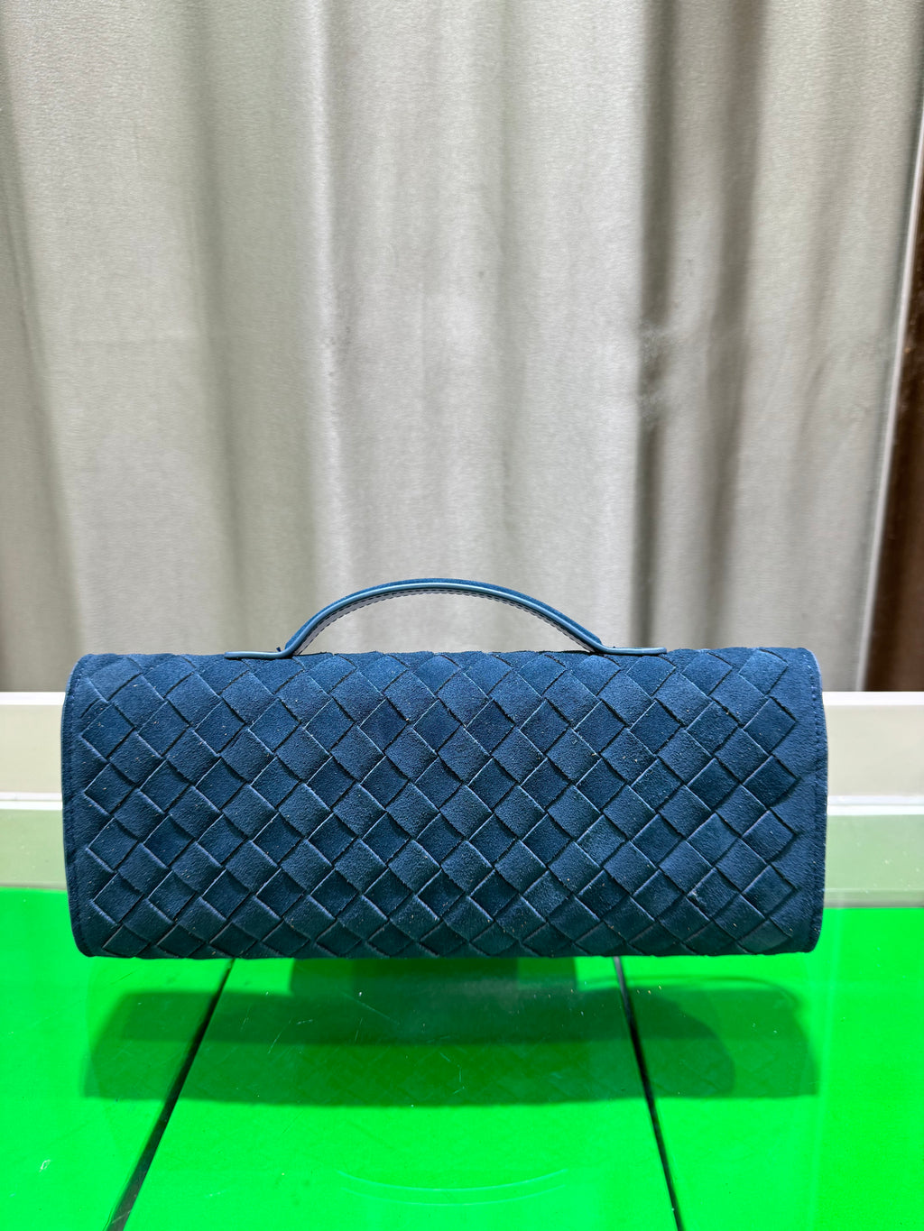 Frosted Leather Evening Handbag