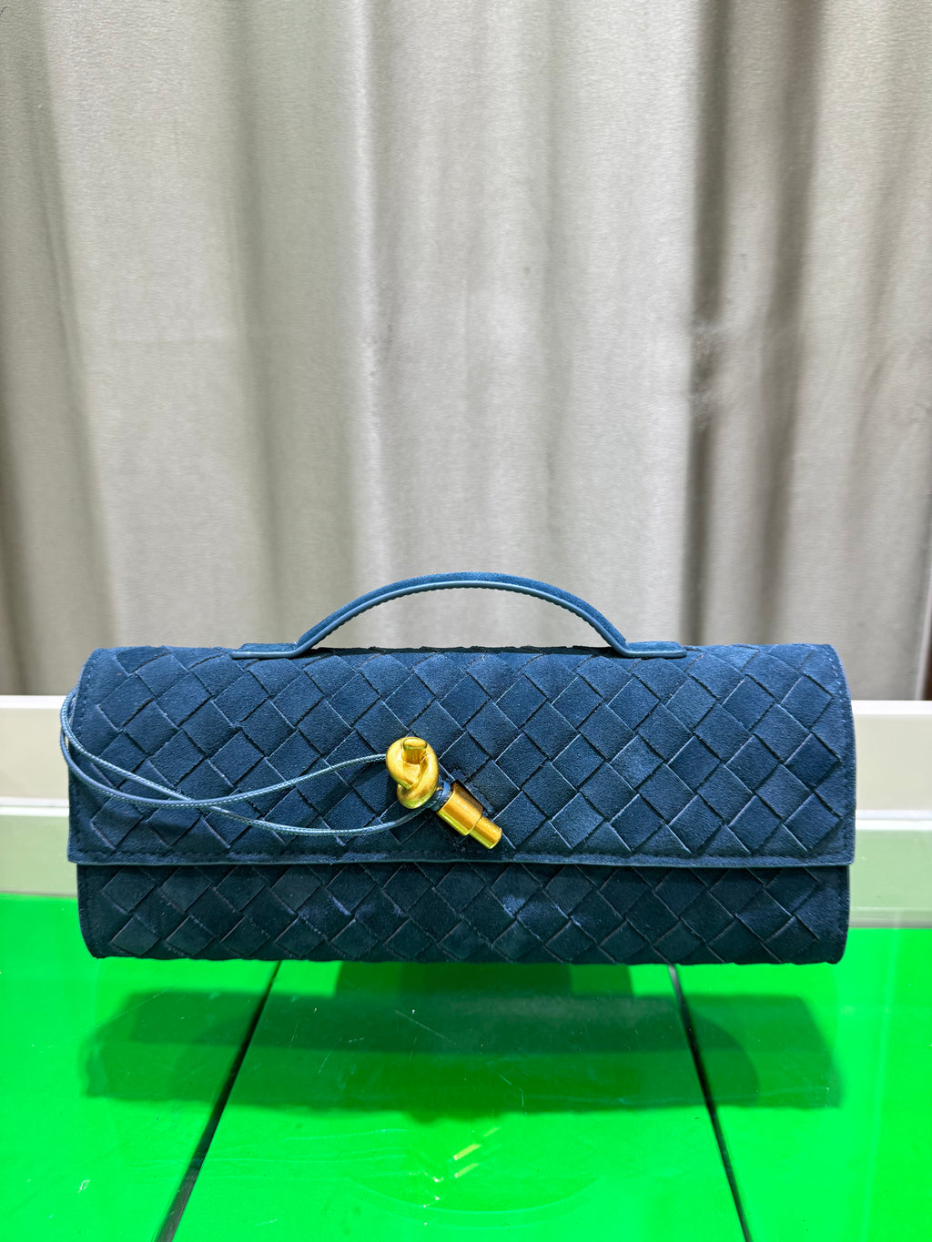 Frosted Leather Evening Handbag