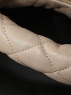 ICare Baby Pink Napa Leather Croissant Shoulder Bag