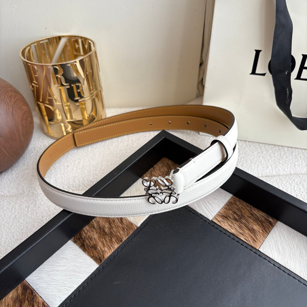 Anagram Buckle Leather Belt