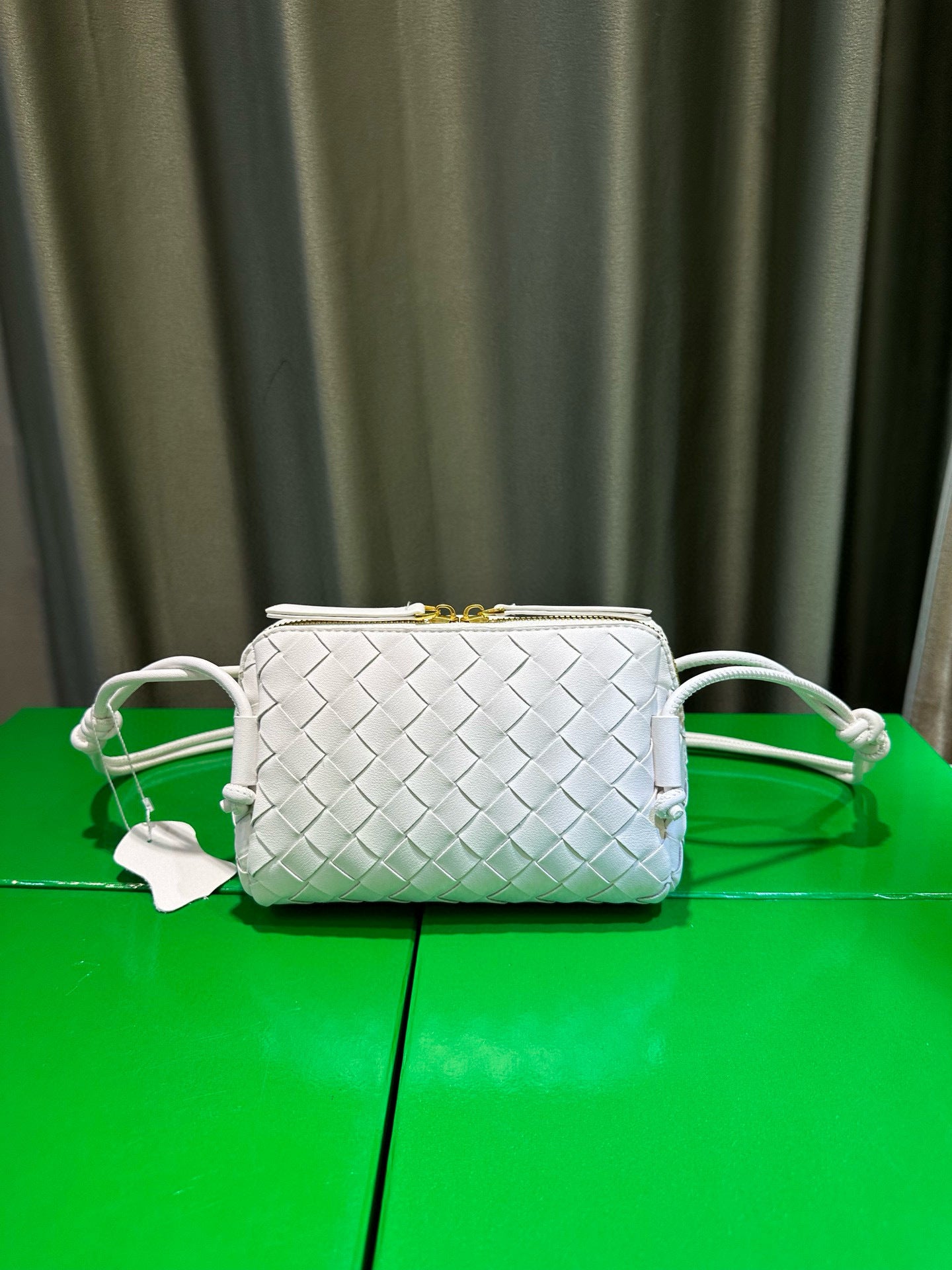 Woven Leather Concert Pouch