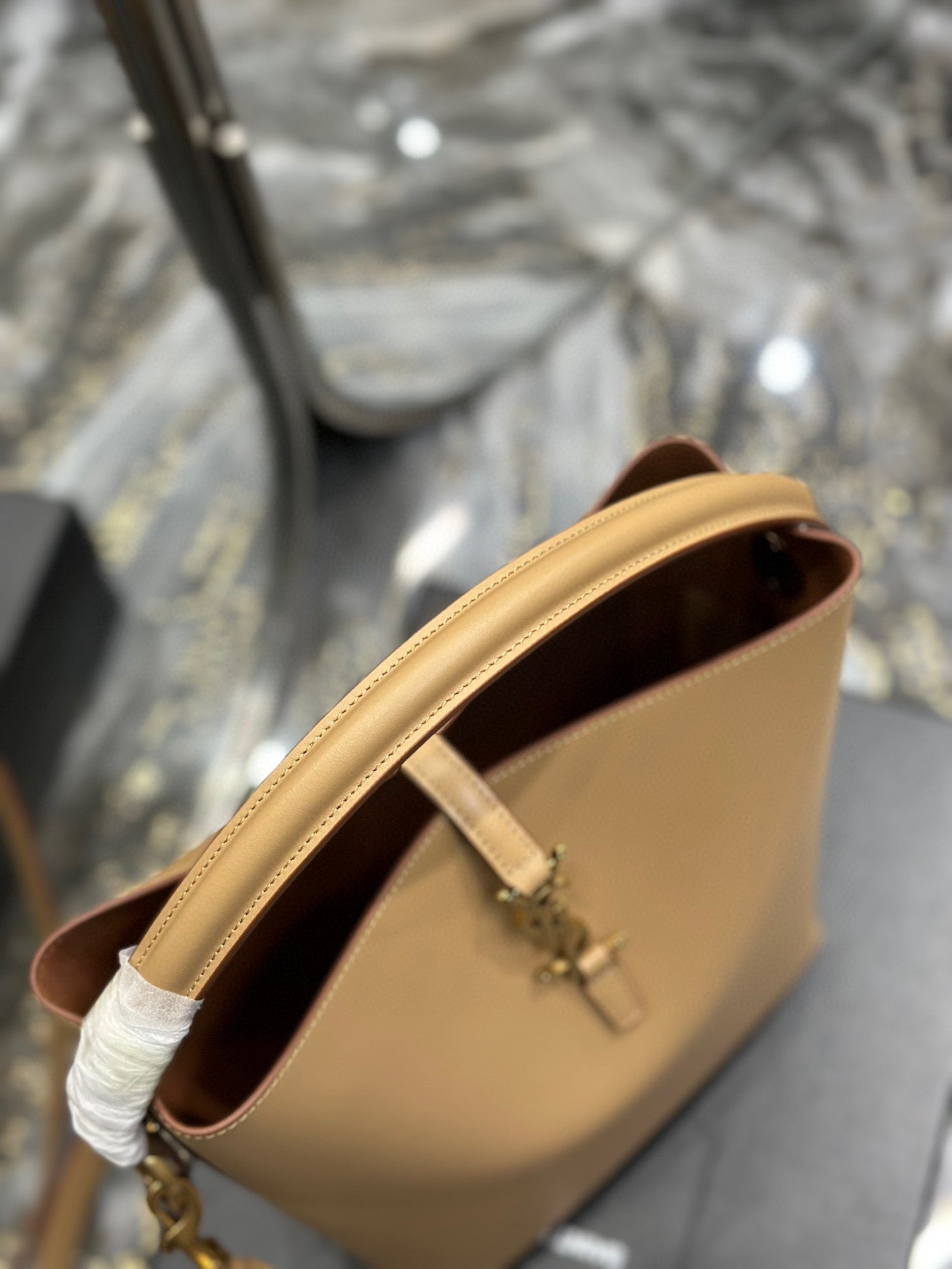 Y*S*L Bucket Bag in Original Italian Calfskin