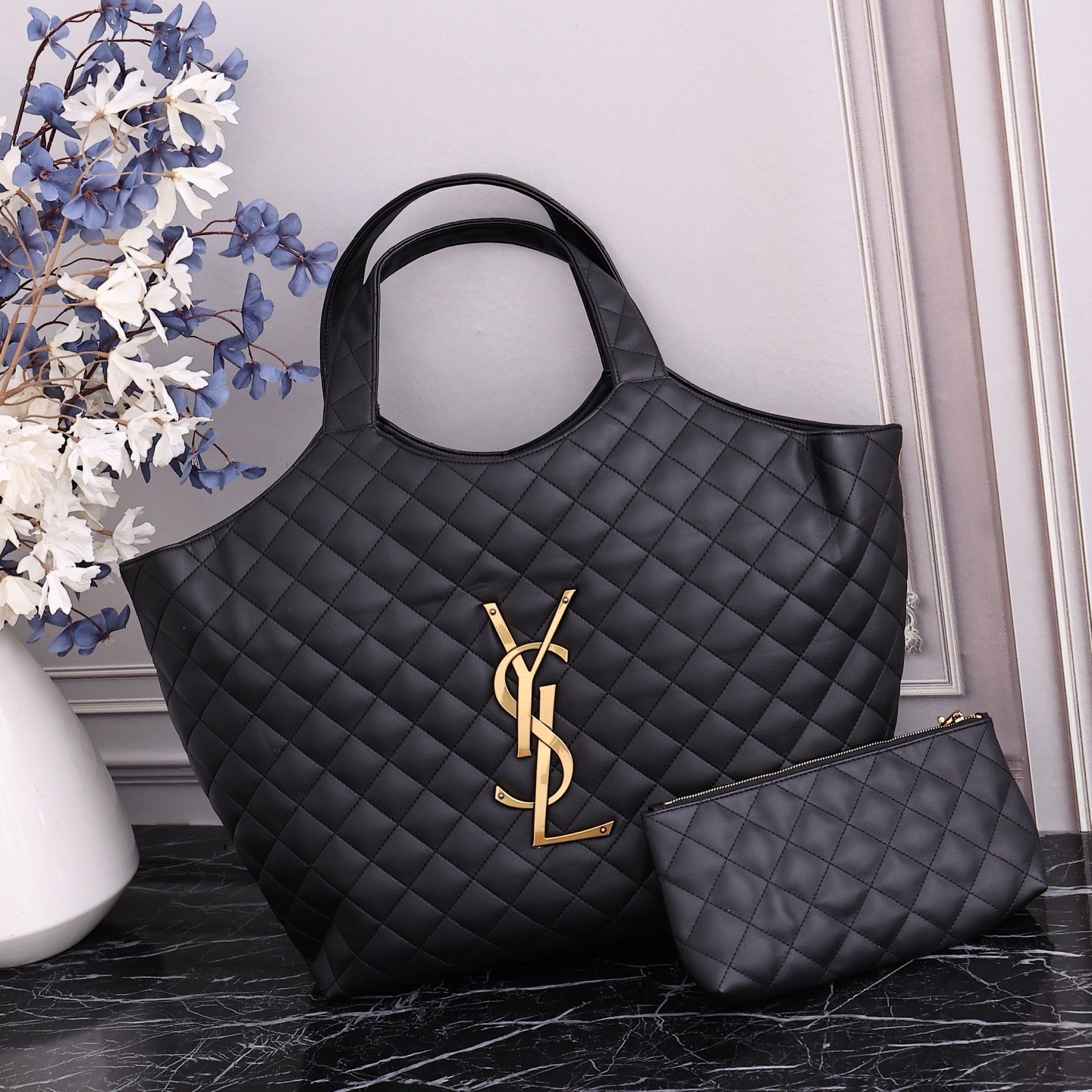 Quilted Oversized Tote Bag – Style 8019