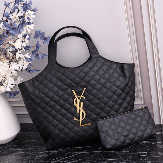 Quilted Oversized Tote Bag – Style 8019