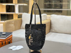 Handcrafted Raffia & Leather Tote  (Premium Quality)