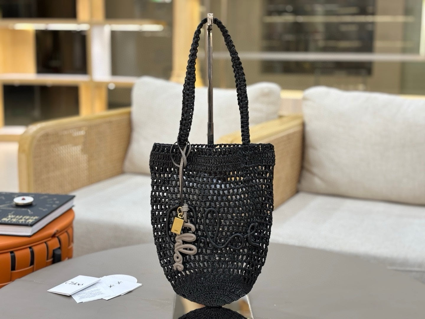 Handcrafted Raffia & Leather Tote  (Premium Quality)