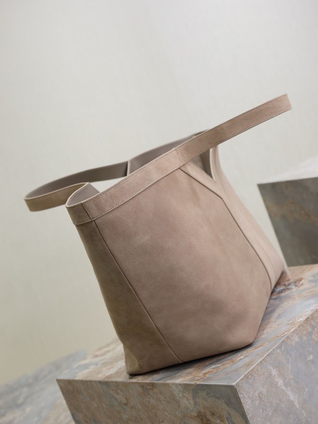 Y Suede & Calfskin Logo Tote Bag  |Premium Quality |