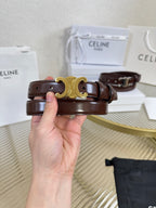 Triomphe Buckle Belt — 25mm