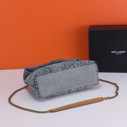 YL.S Loulou Puffer Denim Cloud Bag: Elevate Your Style with Timeless Sophistication