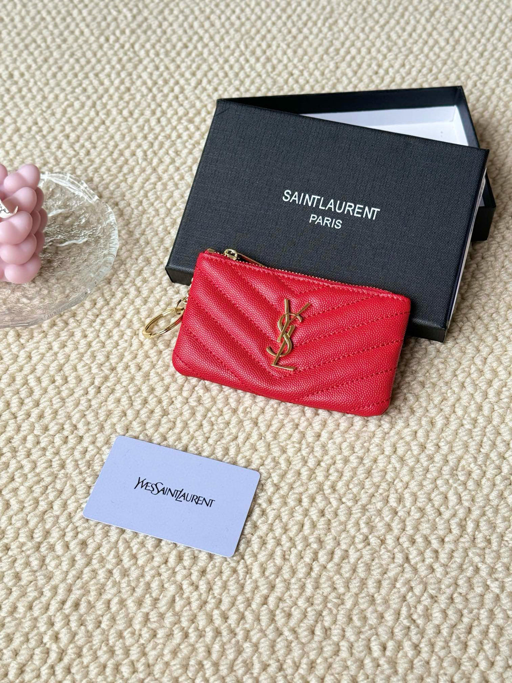 Luxury Quilted Key Pouch