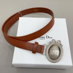 Médaillon Oval Buckle Belt — 25 mm
