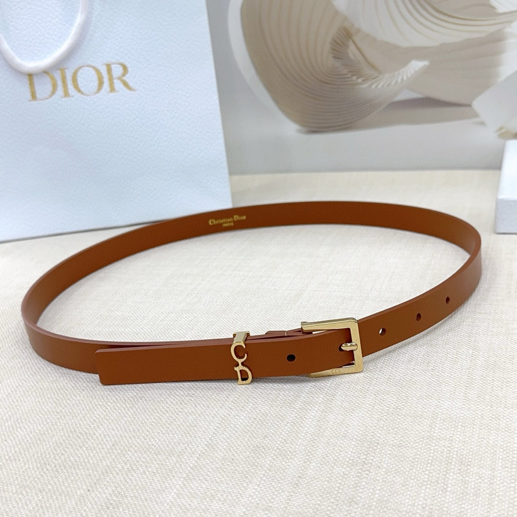 Slim Reversible Leather Waist Belt – 2.0cm