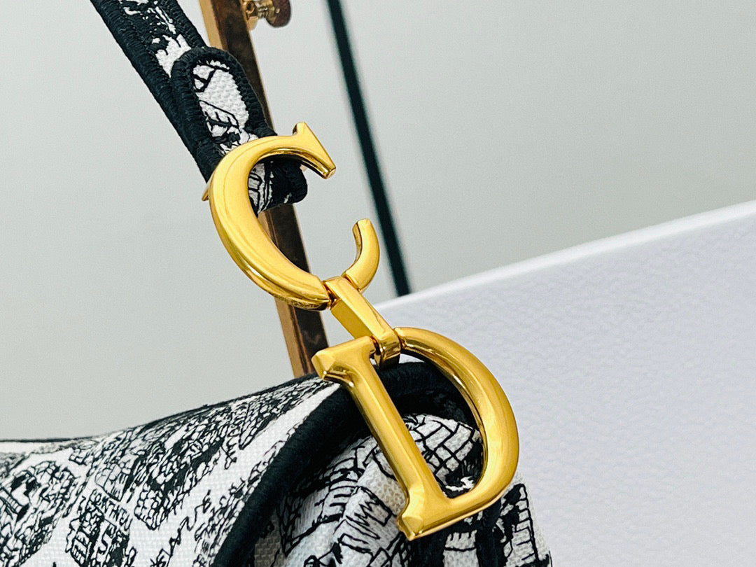 D Saddle Bag - Embroidered (Top quality)