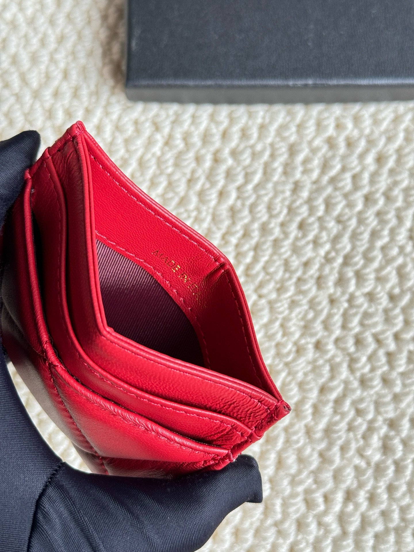 Quilted Lambskin Card Holder