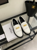 Elegant Thick-Soled Tassel Loafers