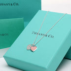 Authentic Double Heart Necklace – 925 Silver