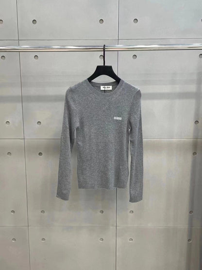 MIUM-Slim-Fit Knitted Sweater