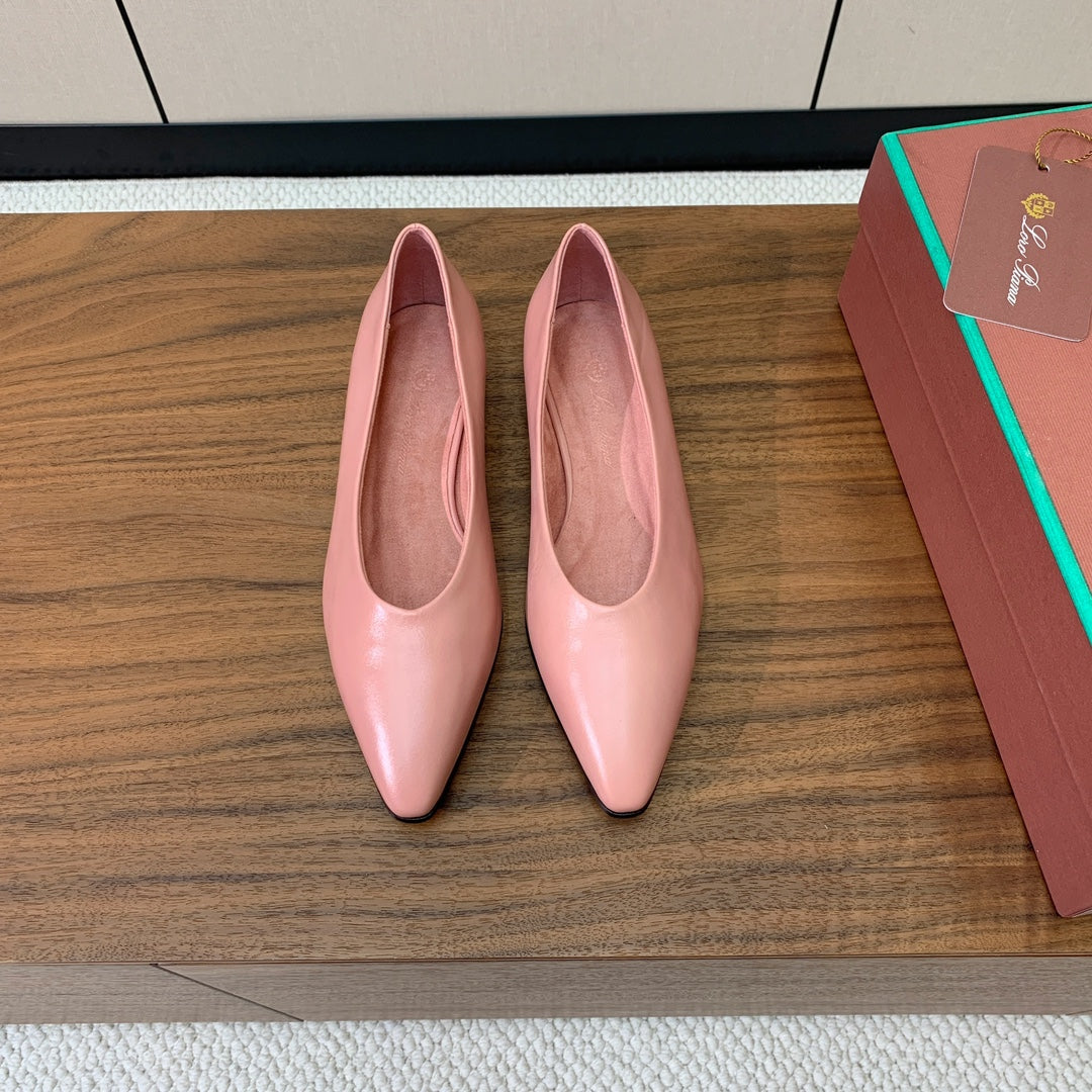 LP Elegant Minimalist Leather Flats