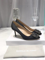 Upgraded Crystal Buckle Heels – Timeless Elegance ✨