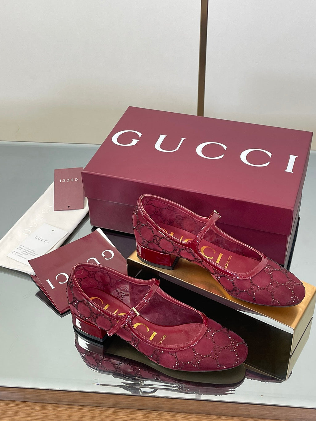 Luxury Crystal Mesh Mary Jane Flats – Early Fall 2025 Collection