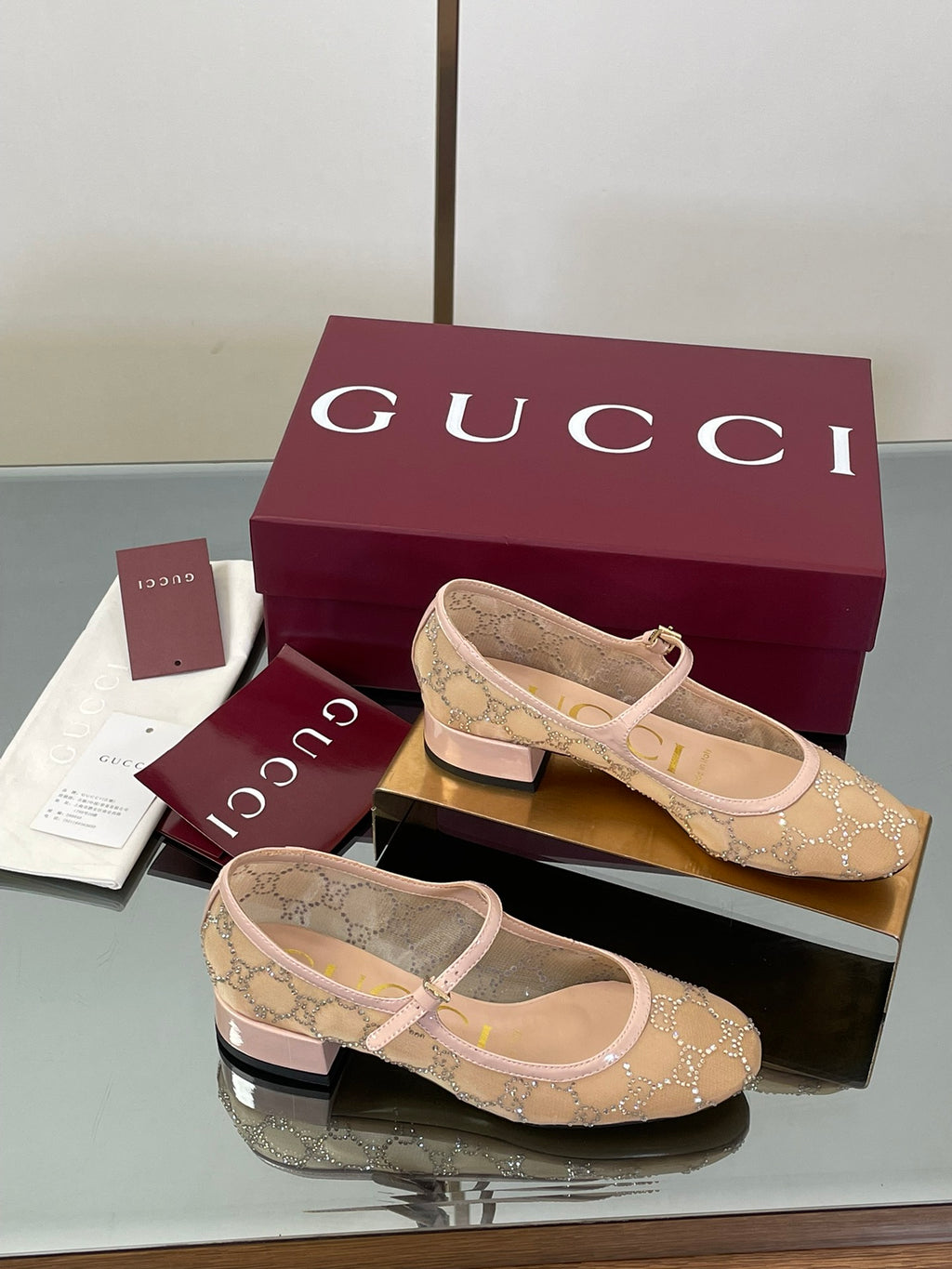 Luxury Crystal Mesh Mary Jane Flats – Early Fall 2025 Collection