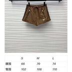 2025 Early Spring Nylon Drawstring Hooded Jacket & Shorts Set