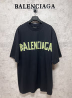Unisex Distressed Tape-Effect Print T-Shirt – Premium Cotton