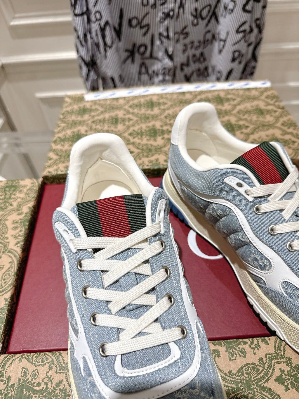 Vintage-Inspired Distressed Sneakers