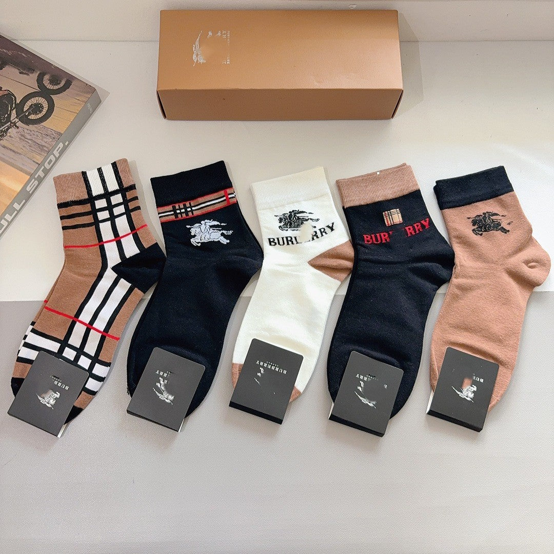 Premium Cotton Short Socks (5-Pair Special Edition)